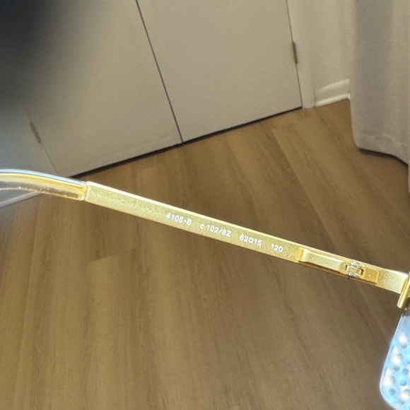 CHANEL 4015 GOLD RHINESTONE SUNGLASSES - Picture 7 of 12